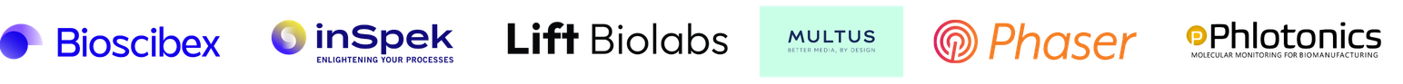 Logos: Bioscibex, InSpek, Lift Biolabs, Multus Biotechnology, Phaser Solutions, Phlotonics